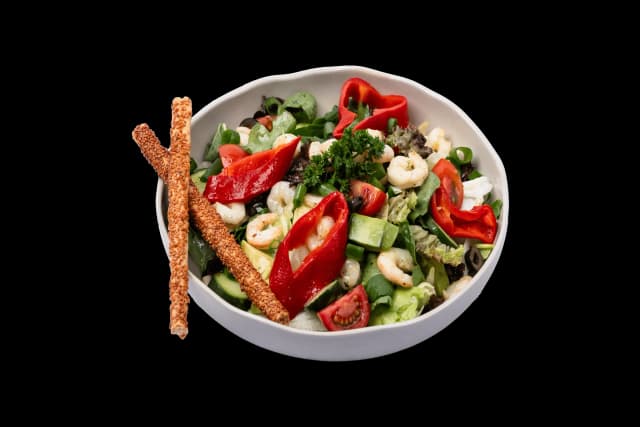 Karidesli Yeşil Salata